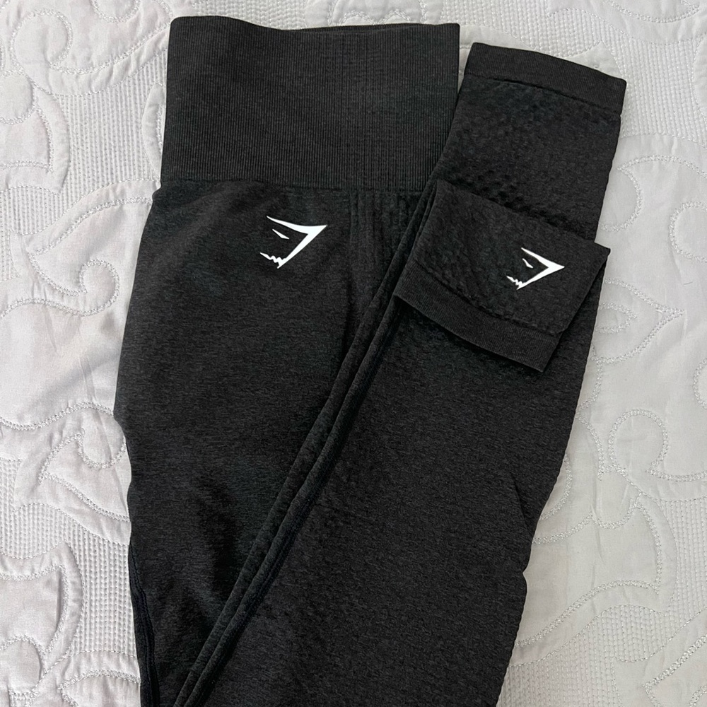Gymshark Vital Seamless Leggings - Black Marl